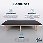 Viva Comfort Therapy Series Wall Mounted Folding Treatment Table, 500 lbs. Capacity, Black (ADI996-06-BLK-MK)~#|#~sp309629953_sc7