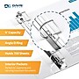 Davis Group QuickFit 4" 3-Ring Standard Binders, D-Ring, White, 4/Pack (87060-04)~#|#~sp309630513_sc7