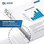 Davis Group Easyview Premium 4" 3-Ring Standard Binders, D-Ring, Turquoise Blue, 4/Pack (8406-52-04)~#|#~sp309630587_sc7