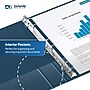 Davis Group Easyview Premium 4" 3-Ring Standard Binders, D-Ring, Navy Blue, 4/Pack (8406-72-04)~#|#~sp309630653_sc7