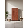 Alpine Industries 72" 2-Tier 3-Column Storage Locker, Walnut (701-Z-W-3-MK)~#|#~sp309690685_sc7