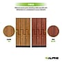 Alpine Industries 72" 2-Tier 3-Column Storage Locker, Walnut (701-Z-W-3-MK)~#|#~sp309690690_sc7