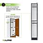 Alpine Industries 72" 2-Tier 1-Column Storage Locker, Oak (701-O-1-SPO-MK)~#|#~sp309691382_sc7