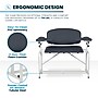 Viva Comfort Bariatric Extra-Tall Phlebotomy Chair with Drawer, 750 lb. Capacity, 2 Flip Up Arms, Black (ADI997-01D-BT-BLK)~#|#~sp310016602_sc7