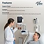 Viva Comfort Aluminum Wall Mount Bracket with Basket, Compatible With Viva Omni Spot Monitor, White (ADIME912-WM-08)~#|#~sp310016662_sc7