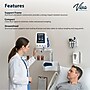 Viva Comfort Aluminum Wall Mount Bracket with Basket, Compatible With Edan M3 Spot Monitor, White (ADIME912-WM-06)~#|#~sp310016728_sc7