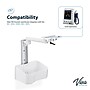 Viva Comfort Aluminum Wall Mount Bracket with Basket, Compatible With Edan M3 Spot Monitor, White (ADIME912-WM-06)~#|#~sp310016729_sc7