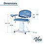 Viva Comfort Electric Adjustment Phlebotomy Chair, 590 lb. Capacity, 2 Flip Up Arms, Blue (ADIME997-06)~#|#~sp310016773_sc7