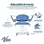 Viva Comfort Electric Adjustment Phlebotomy Chair, 590 lb. Capacity, 2 Flip Up Arms, Blue (ADIME997-06)~#|#~sp310016775_sc7