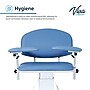 Viva Comfort Electric Adjustment Phlebotomy Chair, 590 lb. Capacity, 2 Flip Up Arms, Blue (ADIME997-06)~#|#~sp310016777_sc7