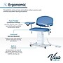 Viva Comfort Electric Adjustment Phlebotomy Chair, 590 lb. Capacity, 2 Flip Up Arms, Blue (ADIME997-06)~#|#~sp310016778_sc7