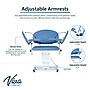 Viva Comfort Electric Adjustment Phlebotomy Chair with Drawer, 590 lb. Capacity, 2 Flip Up Arms, Blue (ADIME997-06-DR)~#|#~sp310016831_sc7