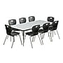 Correll Rectangular Activity Table Set, 72" x 36", Height Adjustable, Gray Granite (AP1-A3672TFREC-15-09-09-8-18)~#|#~sp310124833_sc7