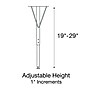 Correll 60" Flower Shaped Activity Table Set, Height Adjustable, Gray Granite (AP1-A60TFFLR-15-14-37-6-18)~#|#~sp310184919_sc7