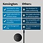 Kensington A1010 Telescoping Desk Stand, Black (K87651WW)~#|#~sp310464050_sc7