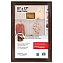 Excello Brands 11" x 17" Snap Frame Poster Holder, Wall-Mounted, Vertical/Horizontal, Walnut, Plastic (SF-1117-WLNT )~#|#~sp311882260_sc7