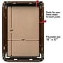 Excello Brands 11" x 17" Snap Frame Poster Holder, Wall-Mounted, Vertical/Horizontal, Walnut, Plastic (SF-1117-WLNT )~#|#~sp311882261_sc7