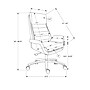 Monarch Specialties Inc. Ergonomic Faux Leather Swivel Executive Chair, Black (I 7253)~#|#~sp312210968_sc7