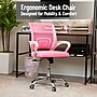 Mind Reader Ergonomic Mesh Swivel Computer and Desk Chair, Pink (OFFCHAIR-PNK)~#|#~sp312590359_sc7