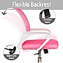 Mind Reader Ergonomic Mesh Swivel Computer and Desk Chair, Pink (OFFCHAIR-PNK)~#|#~sp312590361_sc7