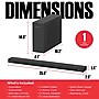 AudioSource AS201 Dolby Atmos Bluetooth 2.1 Soundbar with Wireless Subwoofer, Black (AS201ADW)~#|#~sp313051245_sc7