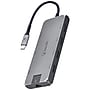 BonElk Long-Life USB-C 8-in-1 Multiport Hub with 4K HDMI, Ethernet, and 100W PD Ports, Space Gray (ELK-80057-R)~#|#~sp313051411_sc7