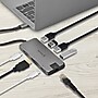 BonElk Long-Life USB-C 8-in-1 Multiport Hub with 4K HDMI, Ethernet, and 100W PD Ports, Space Gray (ELK-80057-R)~#|#~sp313051415_sc7