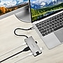 BonElk Long-Life USB-C 8-in-1 Multiport Hub with 4K HDMI, Ethernet, and 100W PD Ports, Space Gray (ELK-80057-R)~#|#~sp313051416_sc7