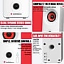 AudioSource Desktop Bluetooth Stereo PC Speakers, White (AS2020BT-W)~#|#~sp313051532_sc7