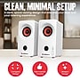 AudioSource Desktop Bluetooth Stereo PC Speakers, White (AS2020BT-W)~#|#~sp313051533_sc7