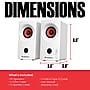 AudioSource Desktop Bluetooth Stereo PC Speakers, White (AS2020BT-W)~#|#~sp313051535_sc7