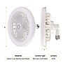 Power By GoGreen Hurricane 10 in. LED Fan Light, White (GG-HURRICANE)~#|#~sp313407263_sc7
