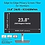 Kensington Edge-to-Edge Anti-Glare Privacy Screen Filter for 23.8" Monitors (K55428WWA)~#|#~sp313680216_sc7