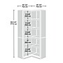 Sauder Select 70"H 5-Shelf Bookcase, Chalked Chestnut (444768)~#|#~sp313911002_sc7