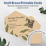Avery Hexagon Integrated Cards, Matte Kraft Brown, 100/Pack (19479398972)~#|#~sp313998682_sc7
