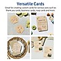 Avery Hexagon Integrated Cards, Matte Kraft Brown, 100/Pack (19479398972)~#|#~sp313998683_sc7