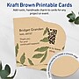 Avery Rectangle Single Rounded Corner Integrated Cards, Matte Kraft Brown, 100/Pack (19479398963)~#|#~sp314005277_sc7