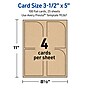 Avery Rectangle Single Rounded Corner Integrated Cards, Matte Kraft Brown, 100/Pack (19479398963)~#|#~sp314005302_sc7
