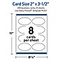 Avery Oval Business Cards, Glossy White, 200/Pack (19479399078)~#|#~sp314054992_sc7