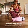 Sunny Health & Fitness Premium 1/2" Extra Thick Exercise Yoga Mat, Grey (SF-EM03-GY)~#|#~sp314240708_sc7