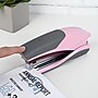 Swingline Optima 25 Rediced-Effort Desktop Stapler, 25-Sheet Capacity, Pink/Gray (S7066401)~#|#~sp314429432_sc7