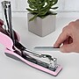 Swingline Optima 25 Rediced-Effort Desktop Stapler, 25-Sheet Capacity, Pink/Gray (S7066401)~#|#~sp314429433_sc7
