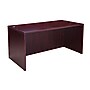 Boss Office Products 71" L-Shaped Desk with Dual File Pedestals, Mahogany (GROUPA11-M)~#|#~sp314485925_sc7