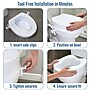 HealthSmart Universal Raised Toilet Seat, 4"H, 300 Lb. Capacity (522-1510-1900)~#|#~sp314487615_sc7