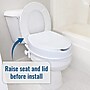 HealthSmart Universal Raised Toilet Seat, 4"H, 300 Lb. Capacity (522-1510-1900)~#|#~sp314487616_sc7