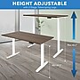 Mount-It! Dual Motor 55"W Electric Rectangular Adjustable Standing Desk, Adrift/White (MI-18096)~#|#~sp314779768_sc7