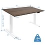 Mount-It! Dual Motor 55"W Electric Rectangular Adjustable Standing Desk, Adrift/White (MI-18096)~#|#~sp314779772_sc7