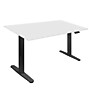 Mount-It! Dual Motor 55"W Electric Rectangular Adjustable Standing Desk, White/Black (MI-18113)~#|#~sp314779785_sc7