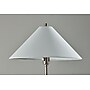 Adesso Esme 60"H Brushed Steel Floor Lamp with White Textured Fabric Shade (2620-22)~#|#~sp314780740_sc7
