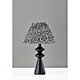 Adesso Dahlia 18"H Incandescent Table Lamp, Black/Navy/White Fabric Shade (1646-01)~#|#~sp314843082_sc7